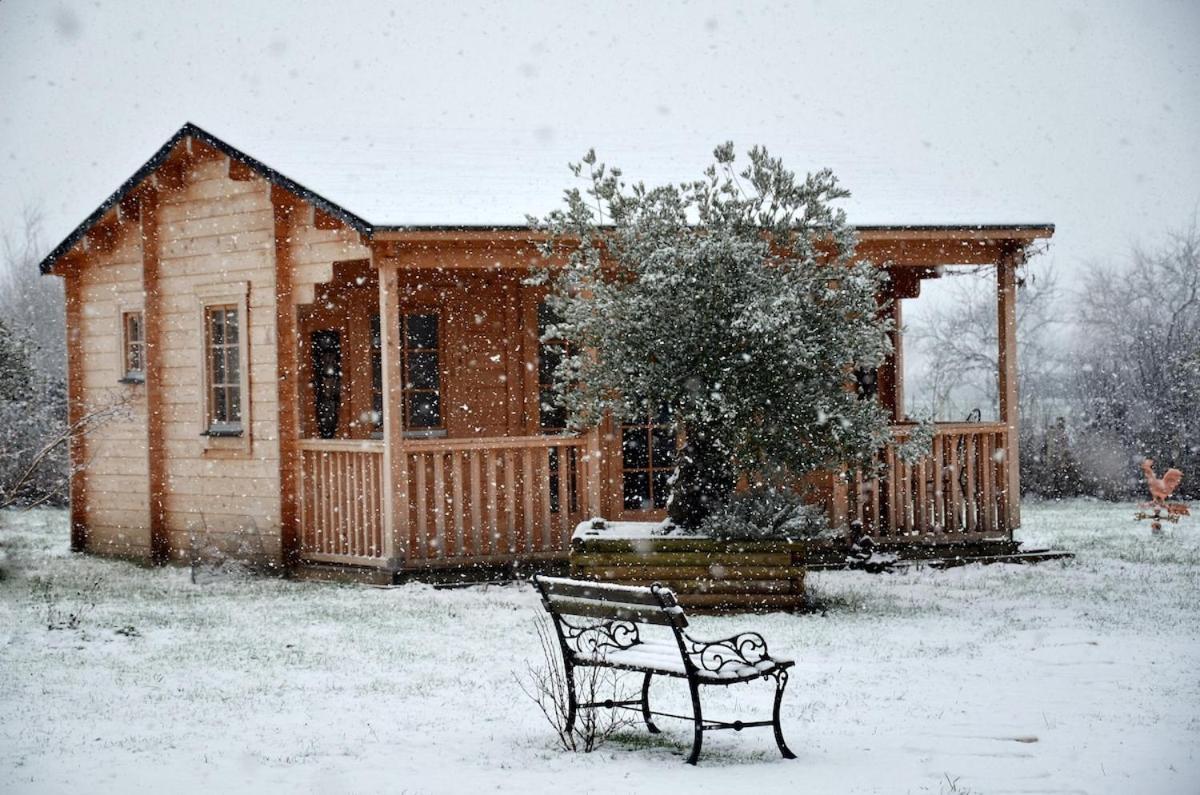 Chalet Bois Pleine Campagne A Pontigny Exteriér fotografie